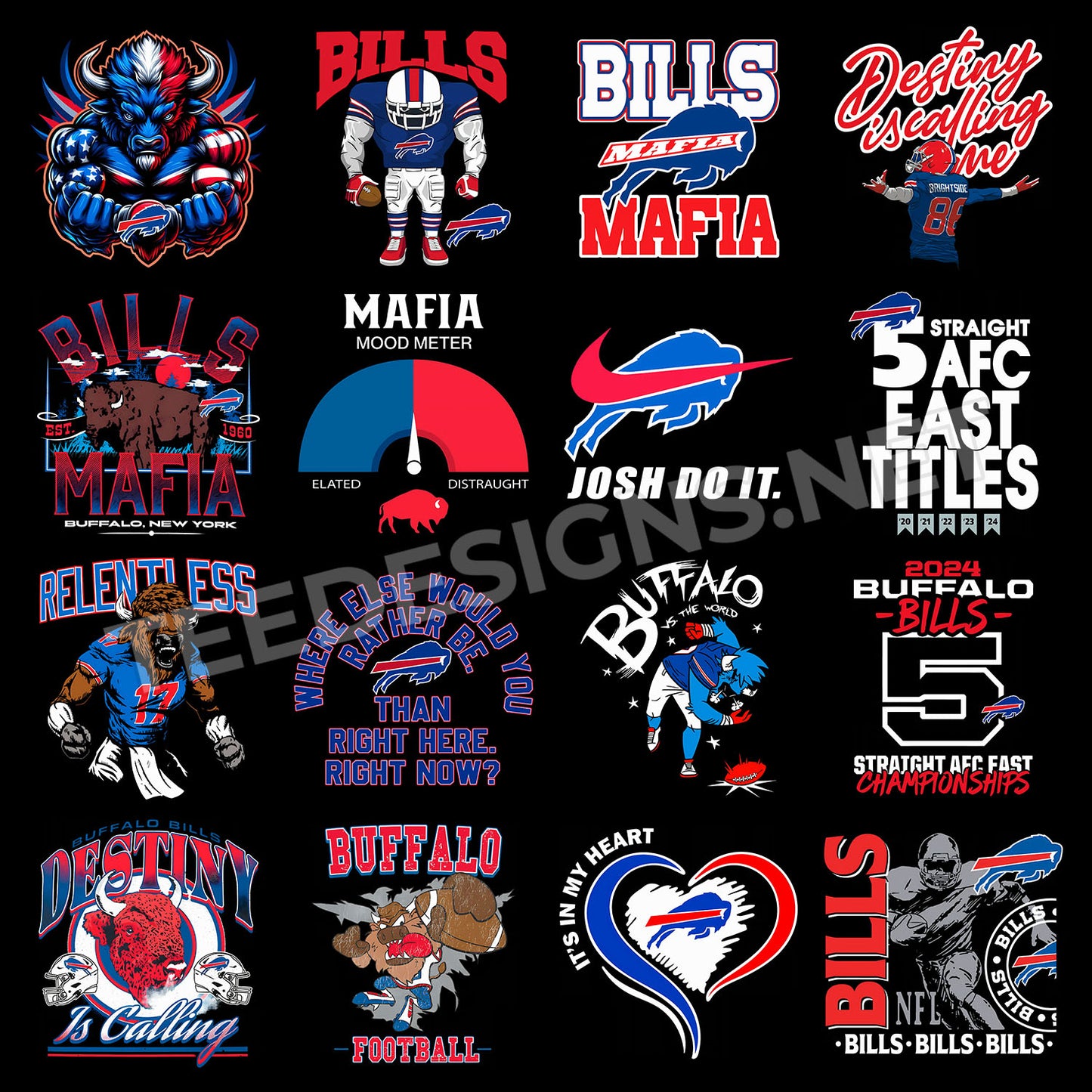 16 New Buffalo Bills Designs PNG