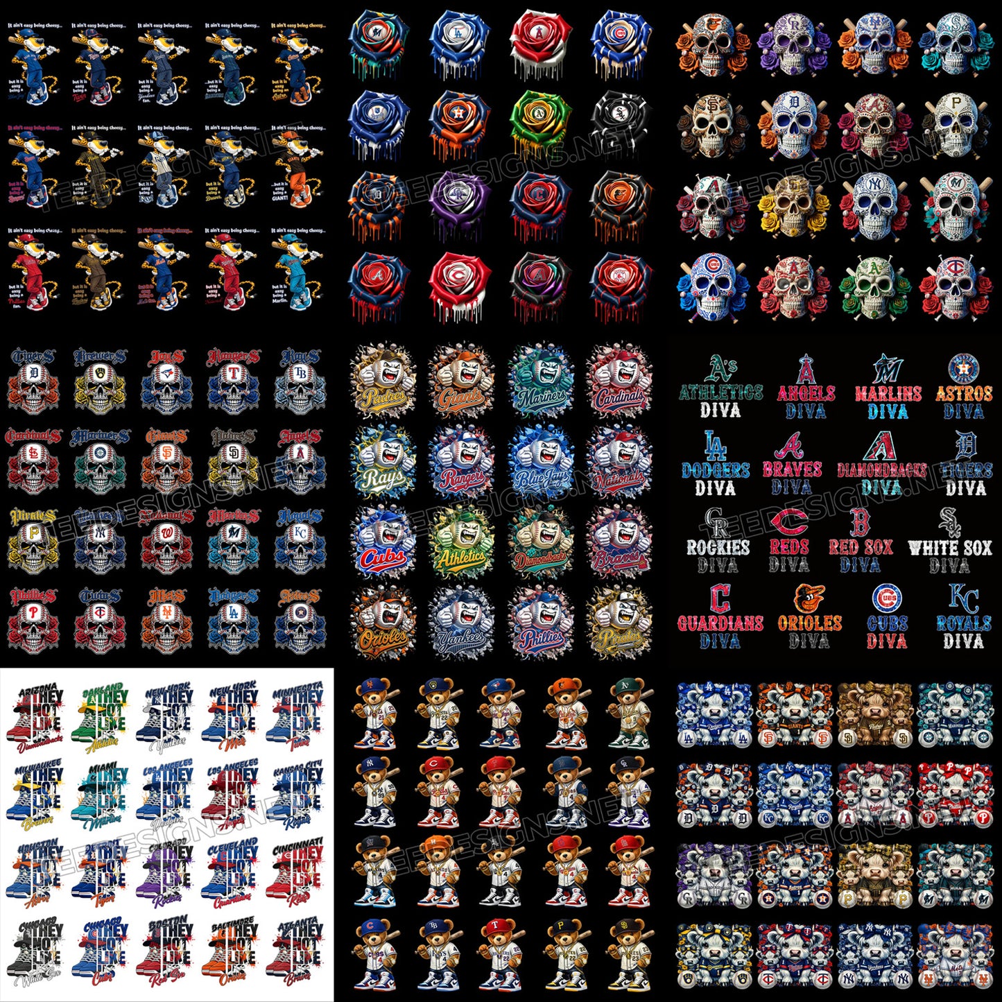 18 MLB Mega Bundle Designs