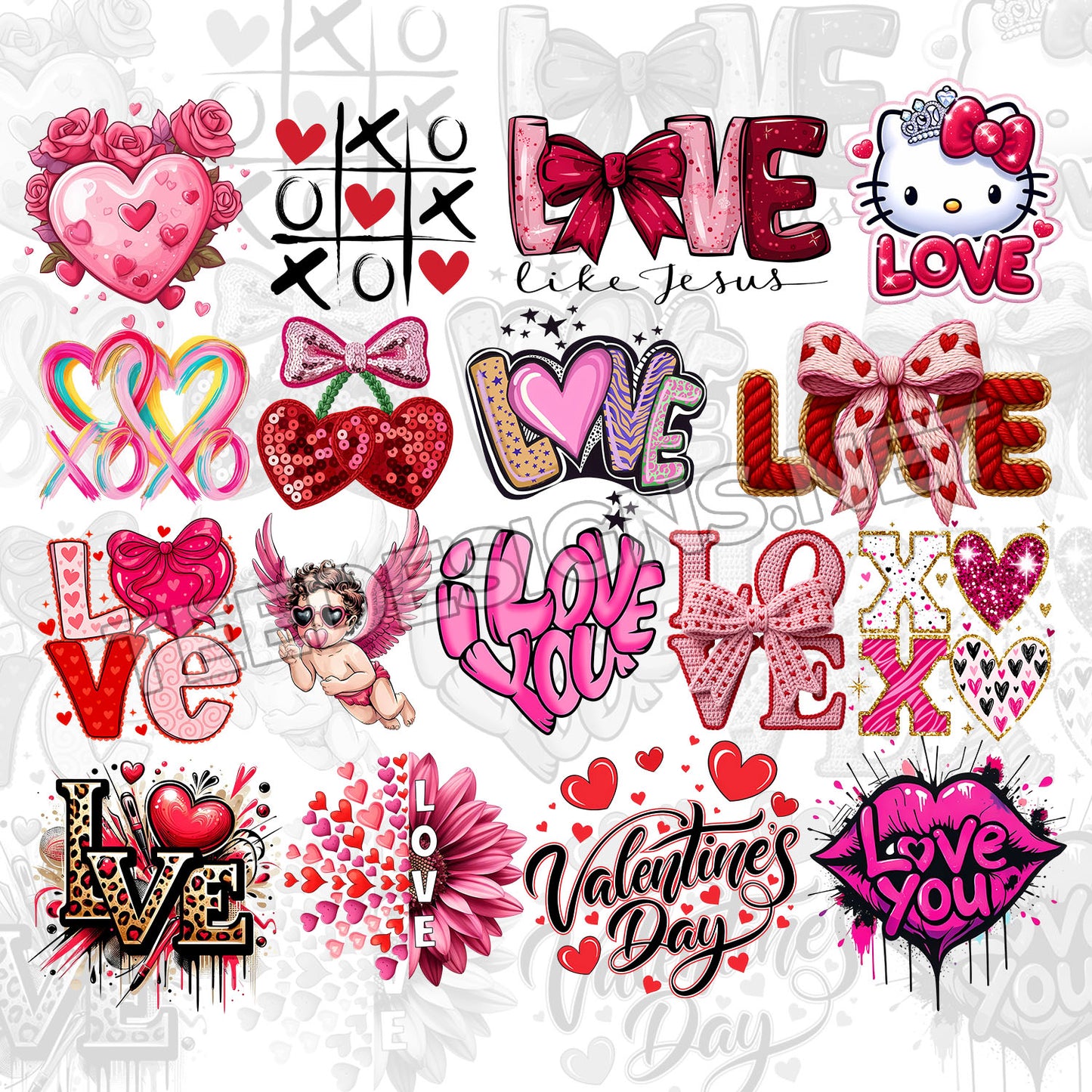 20 Valentine's Day 2026 Designs PNG