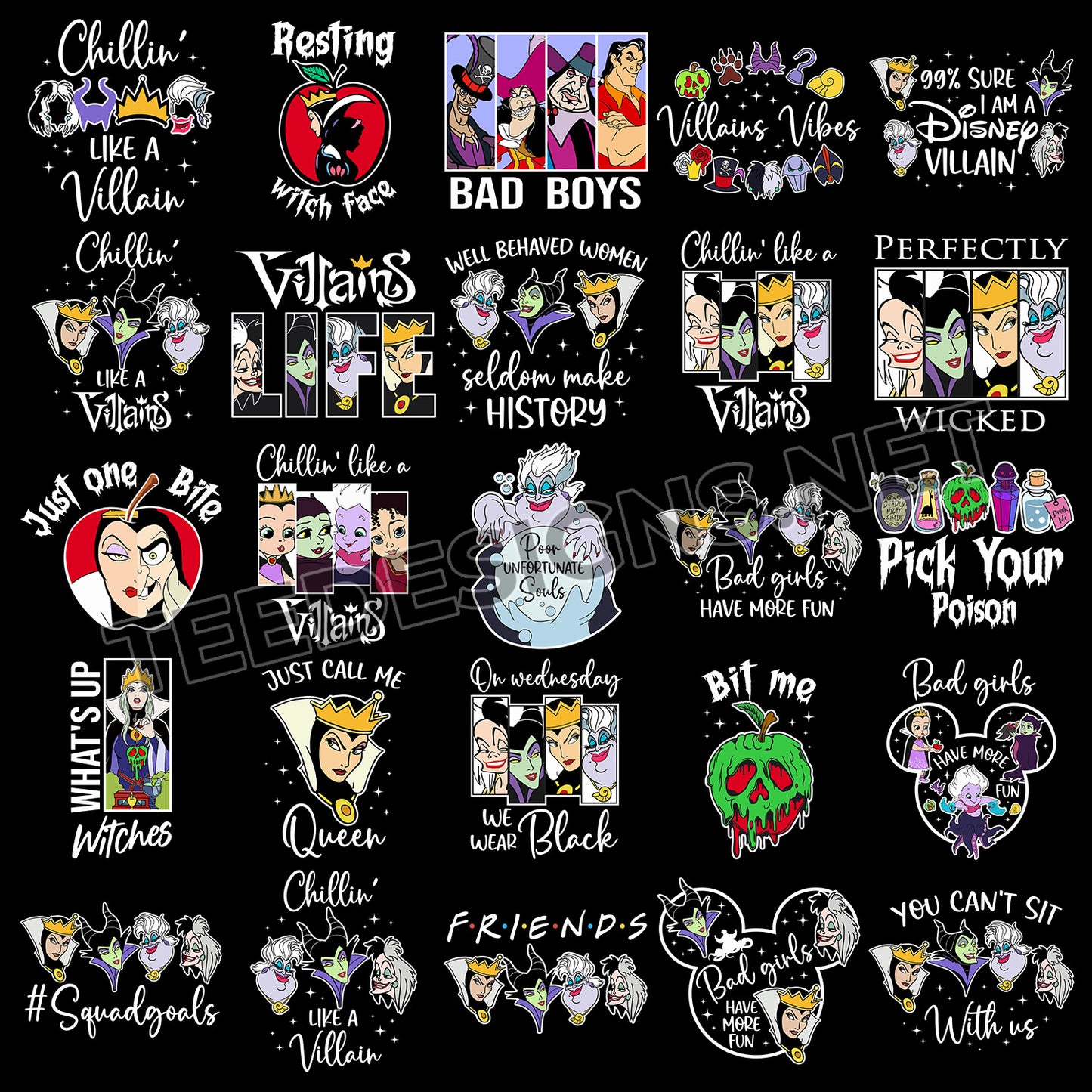 28 Disney Villain Designs PNG