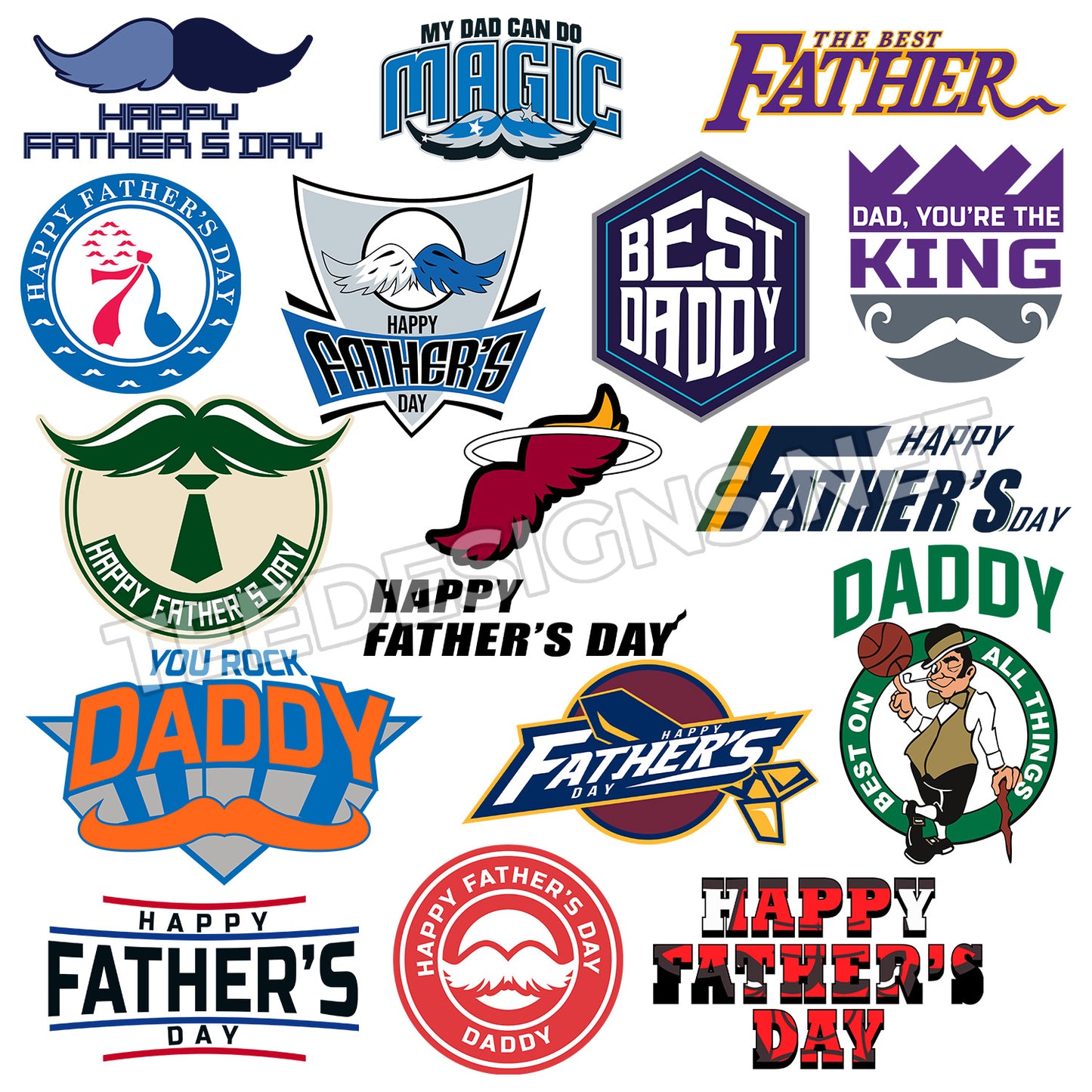 30 Father's Day NBA Designs PNG