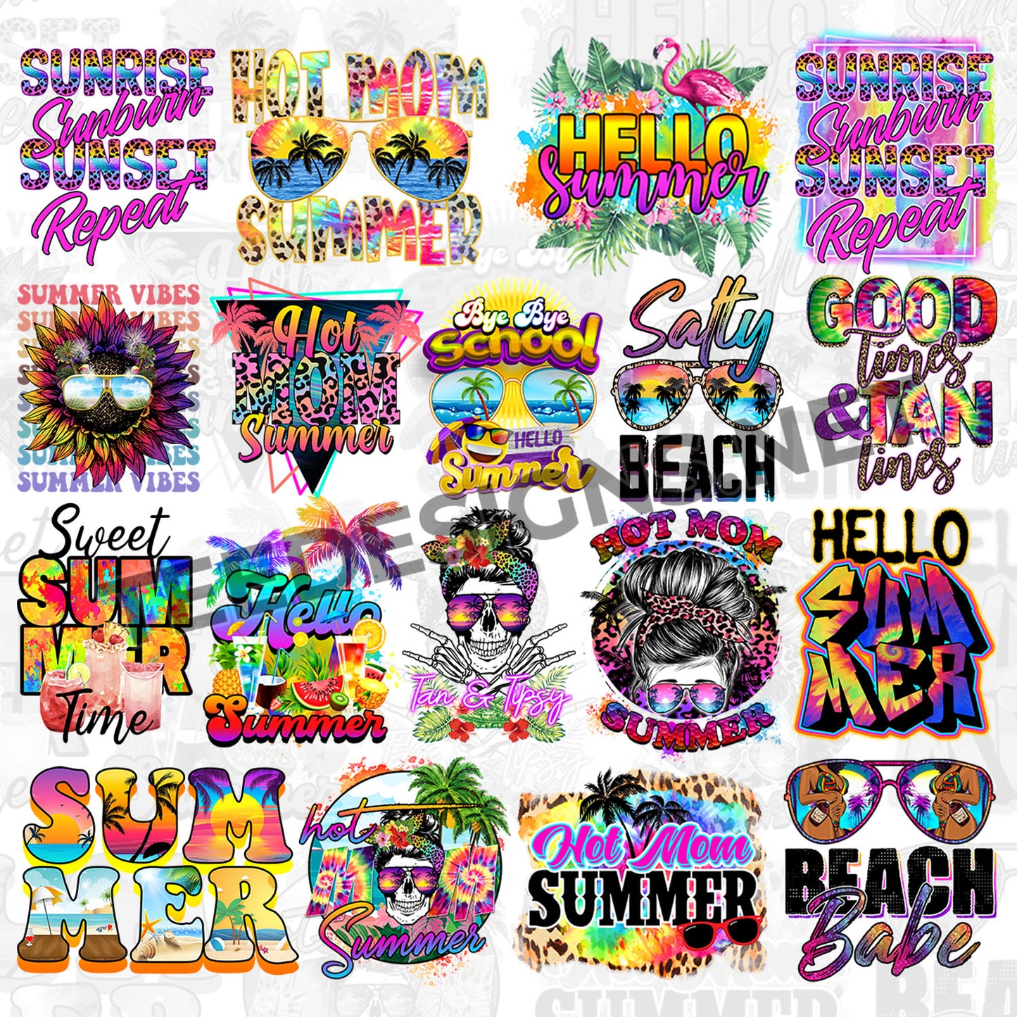 30 Summer Designs PNG