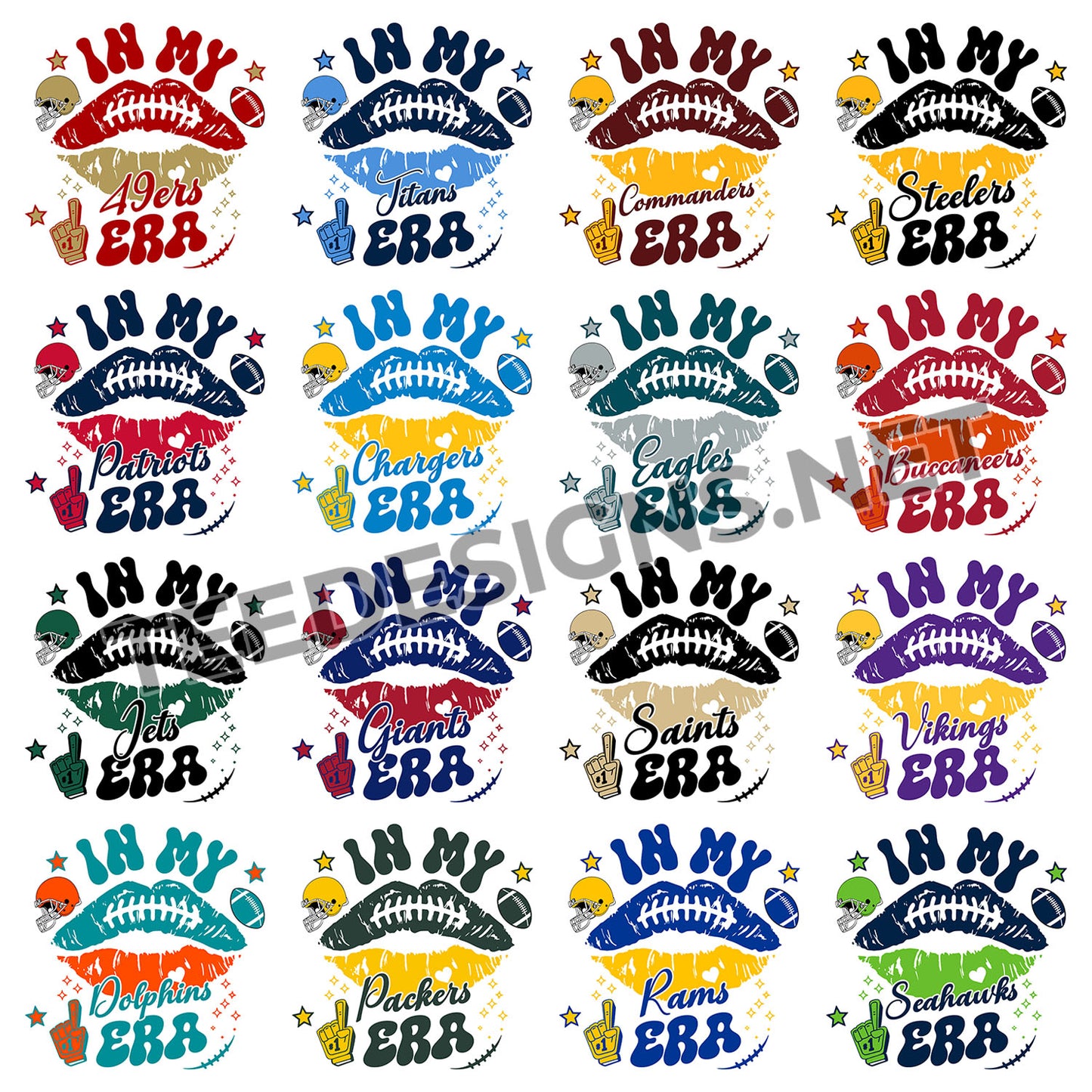 32 In My Era NFL Designs PNG