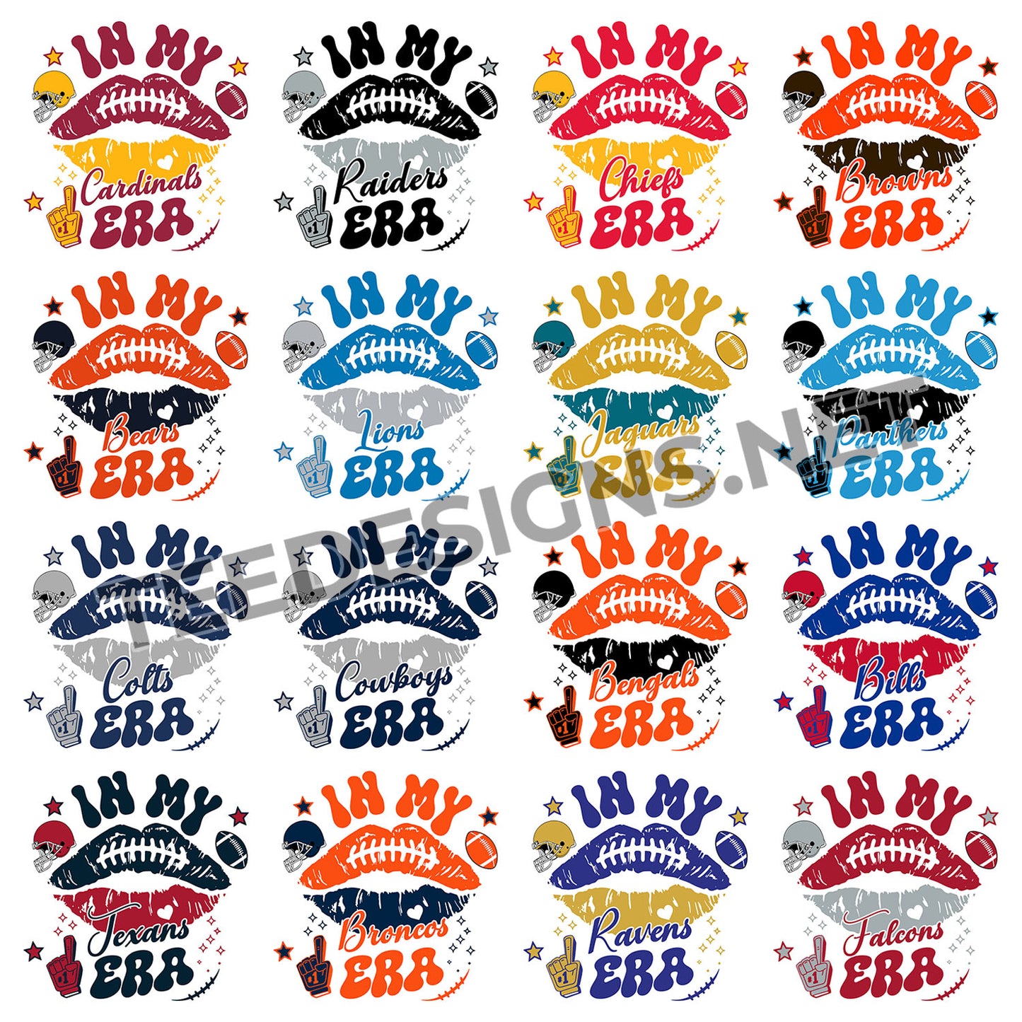 32 In My Era NFL Designs PNG