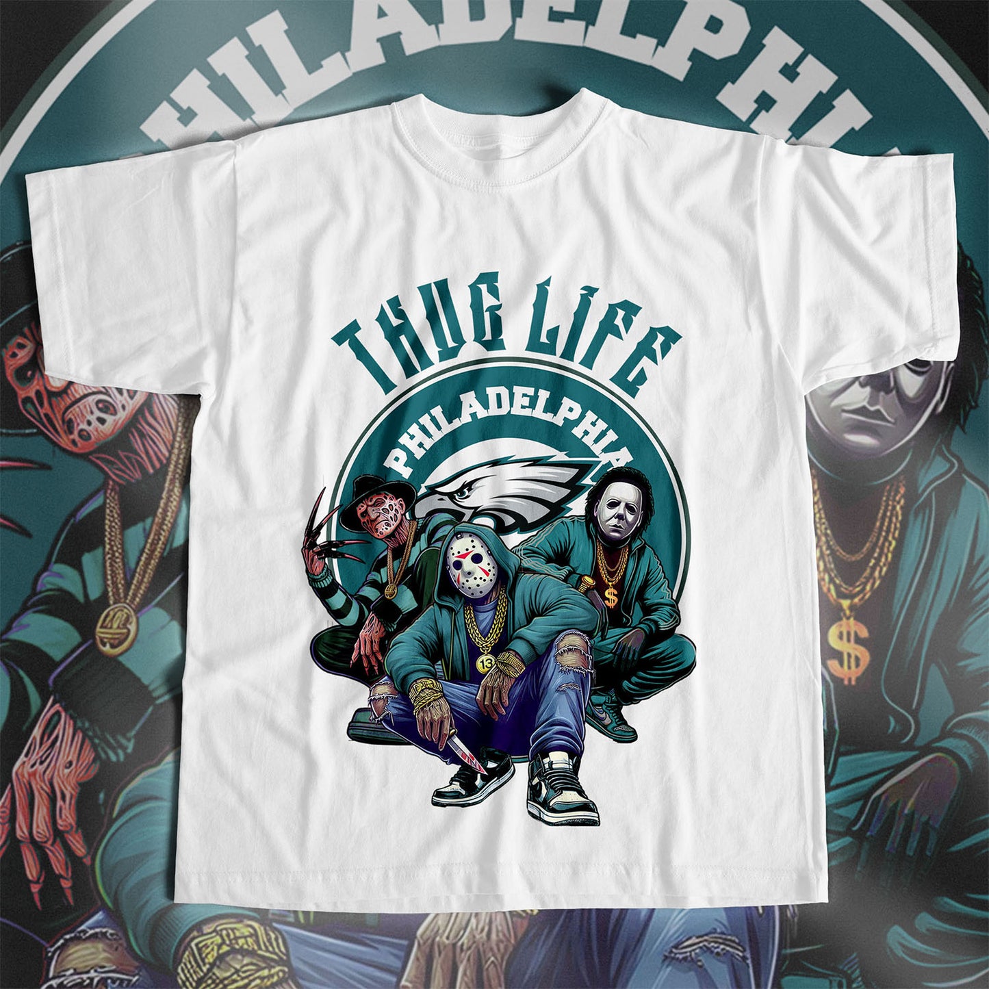 32 NFL Halloween Thug Life Designs PNG