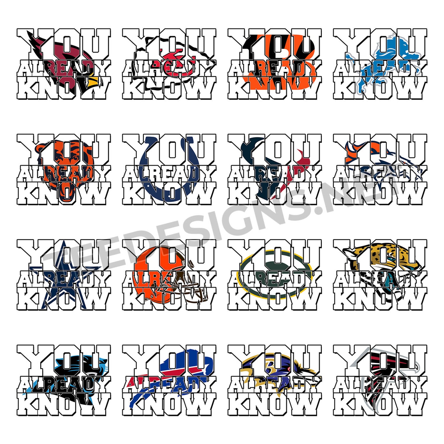 32 You Already Know NFL Designs PNG