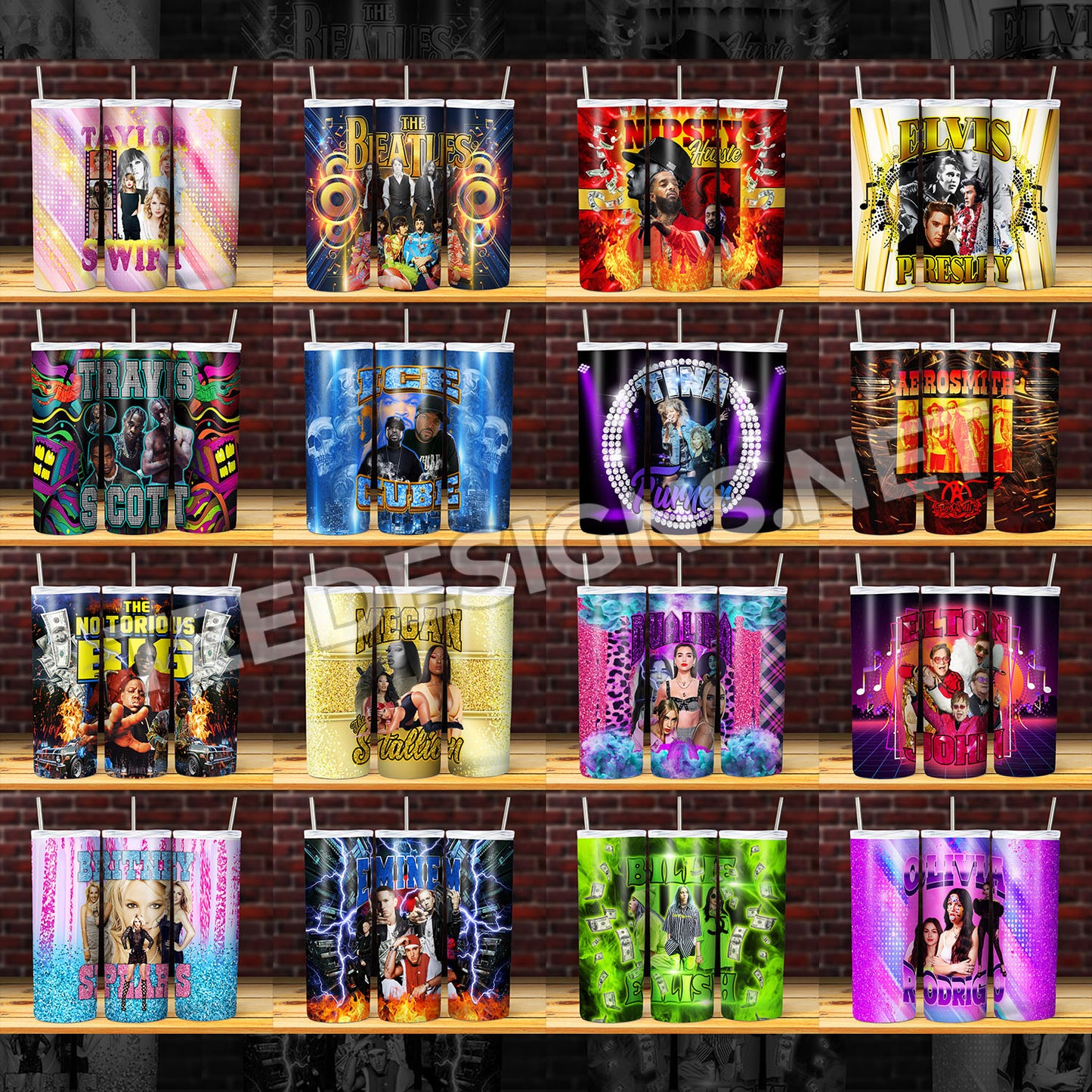 34 Rapper & Singer Tumbler Designs