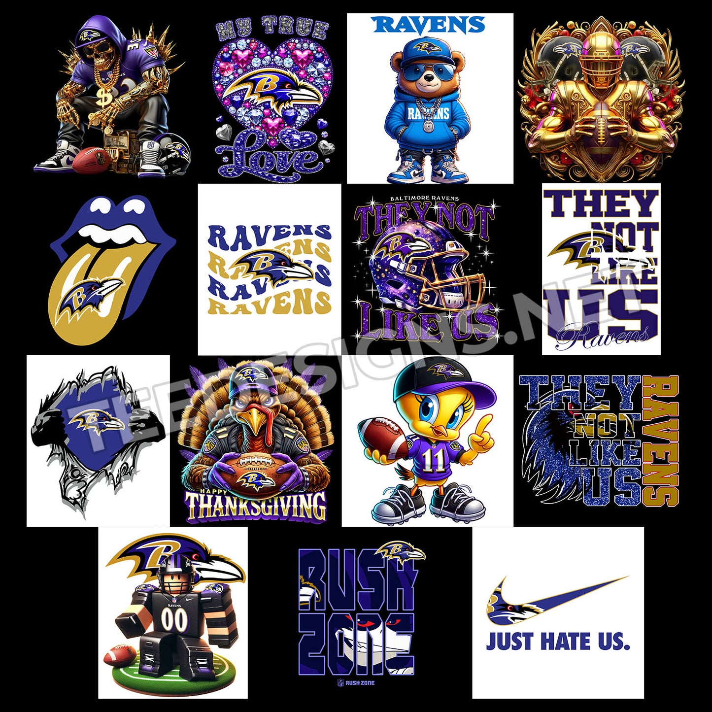 40 Baltimore Ravens Designs PNG