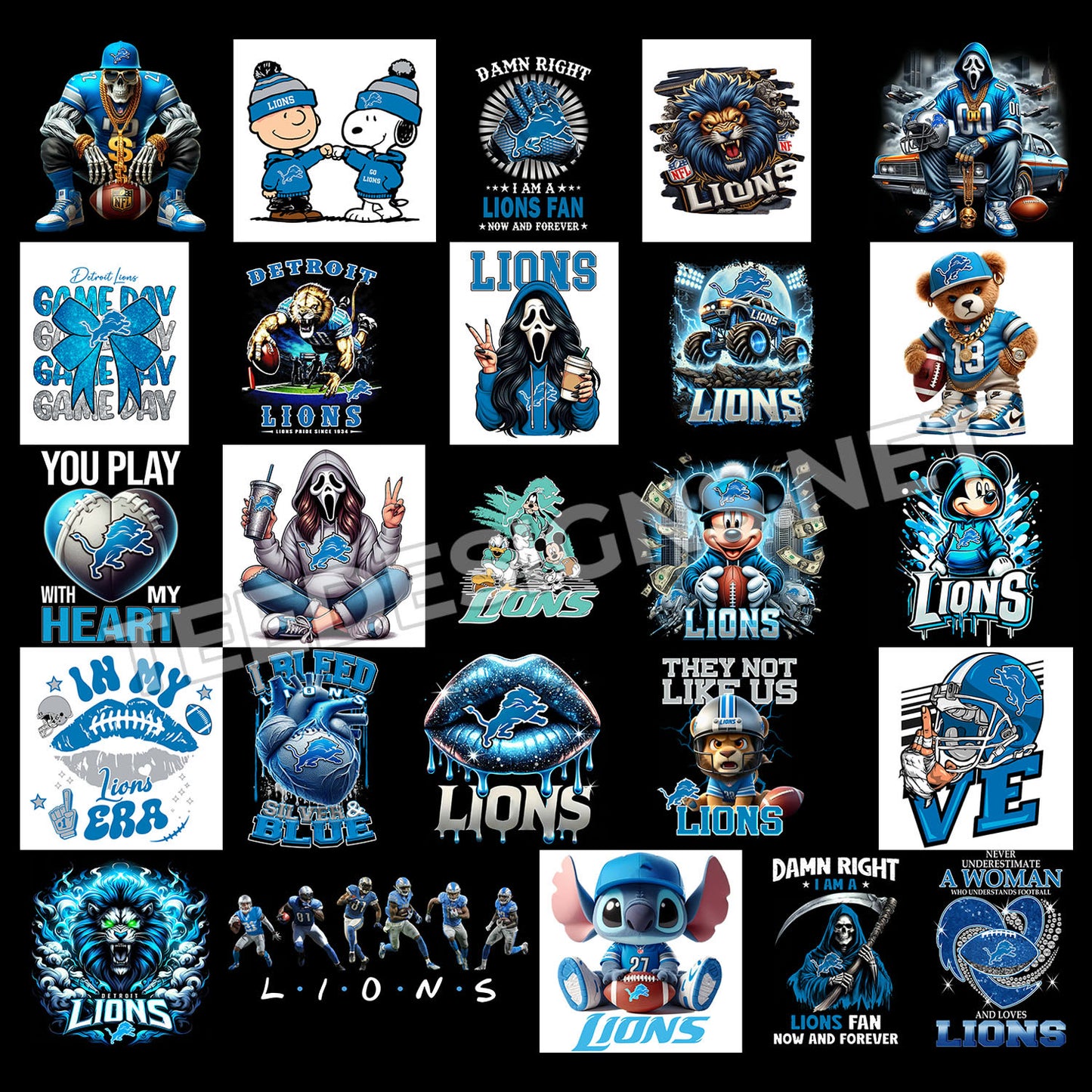 40 Detroit Lions Designs PNG
