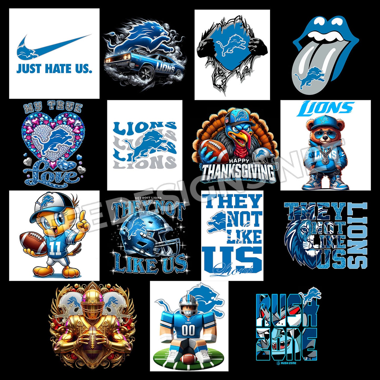 40 Detroit Lions Designs PNG