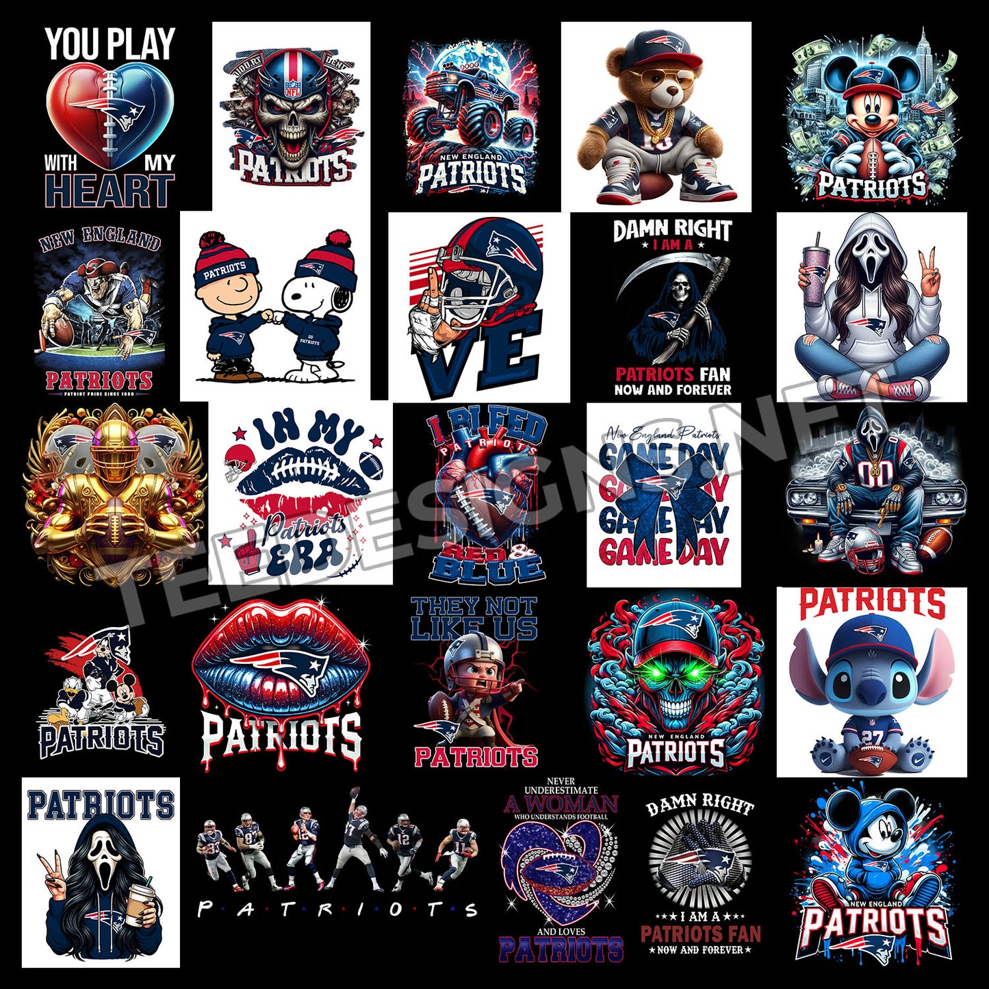40 New England Patriots Designs PNG