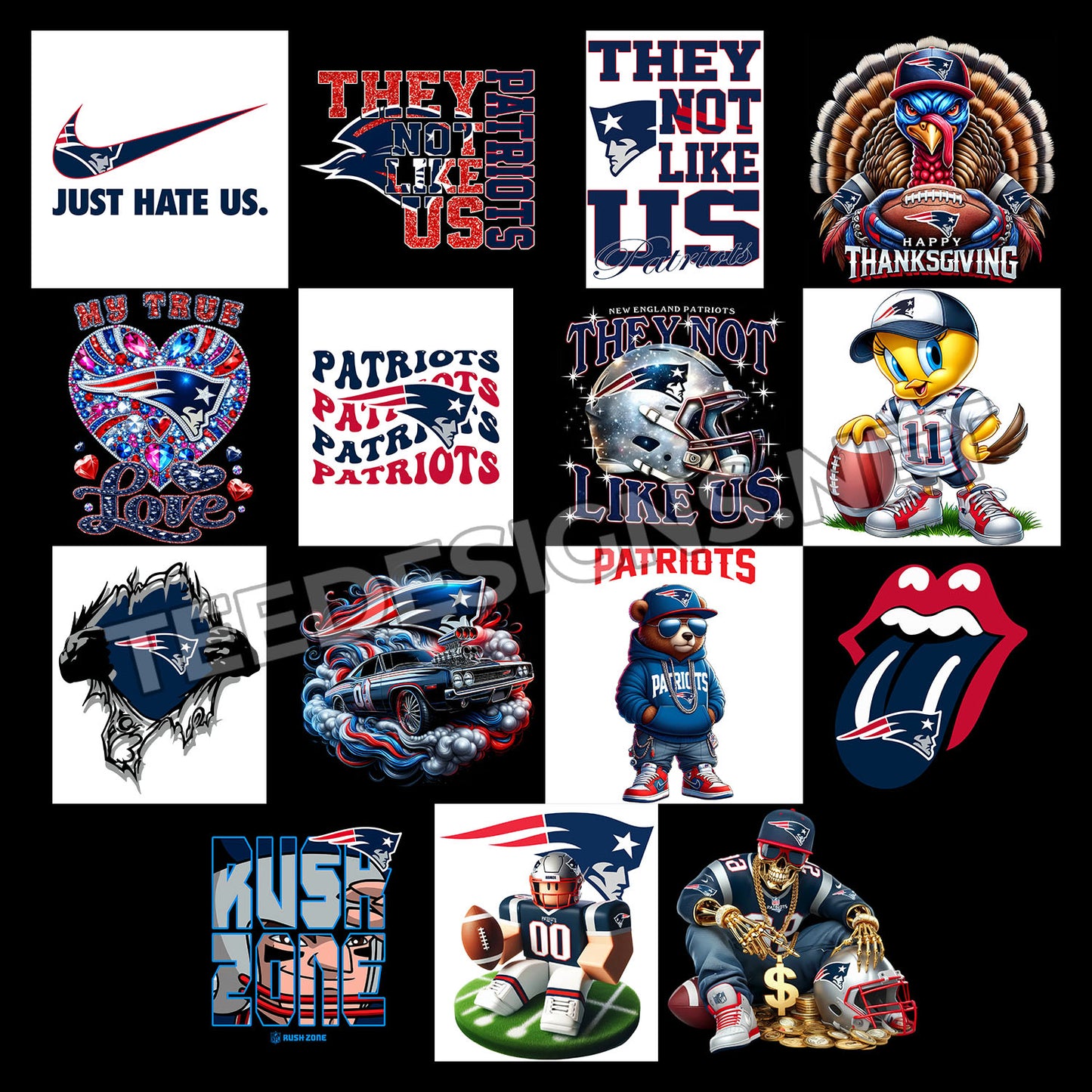 40 New England Patriots Designs PNG