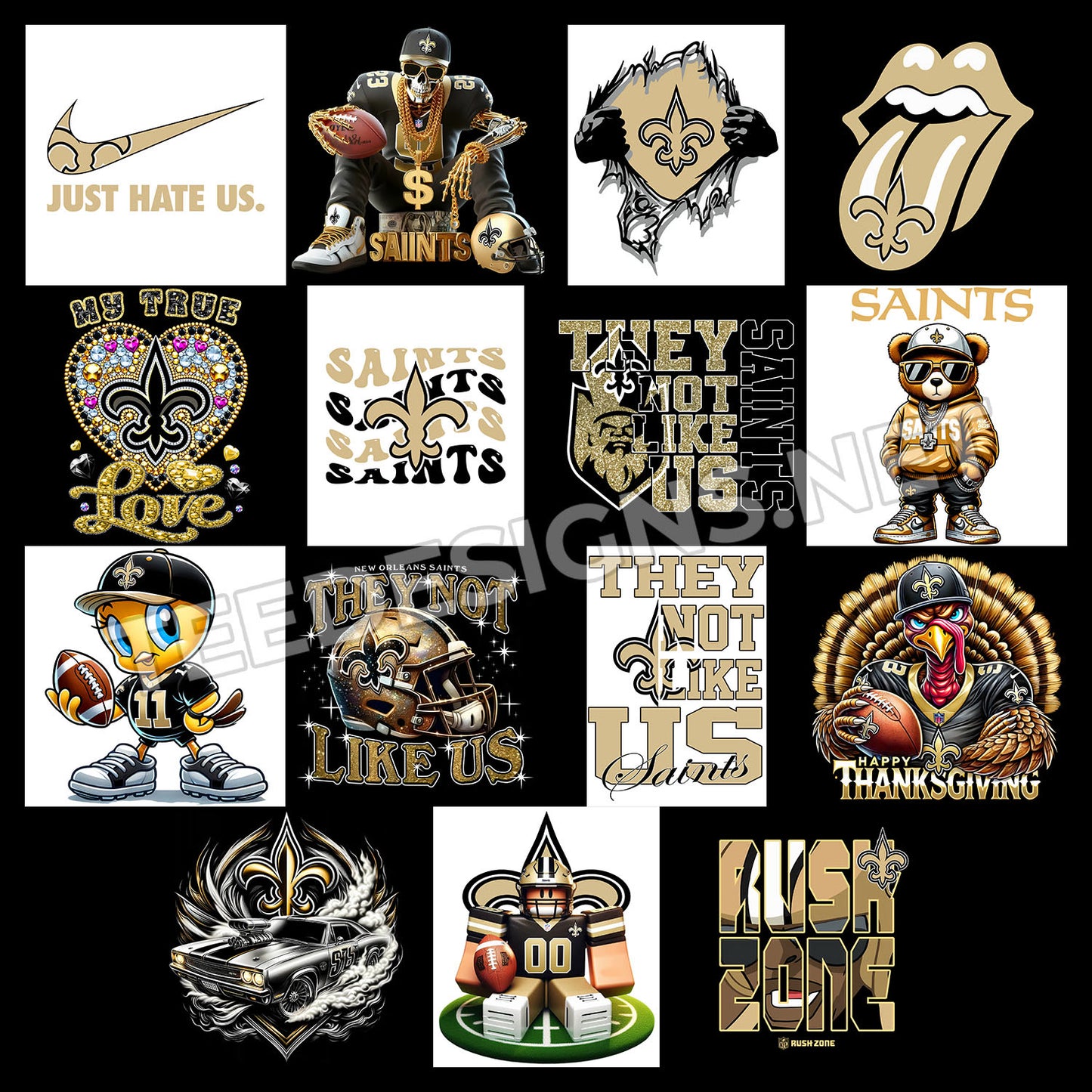 40 New Orleans Saints Designs PNG