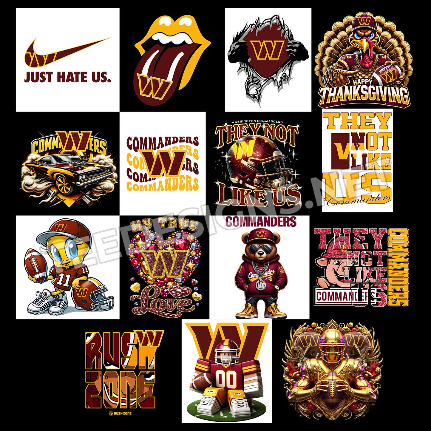 40 Washington Commanders Designs PNG