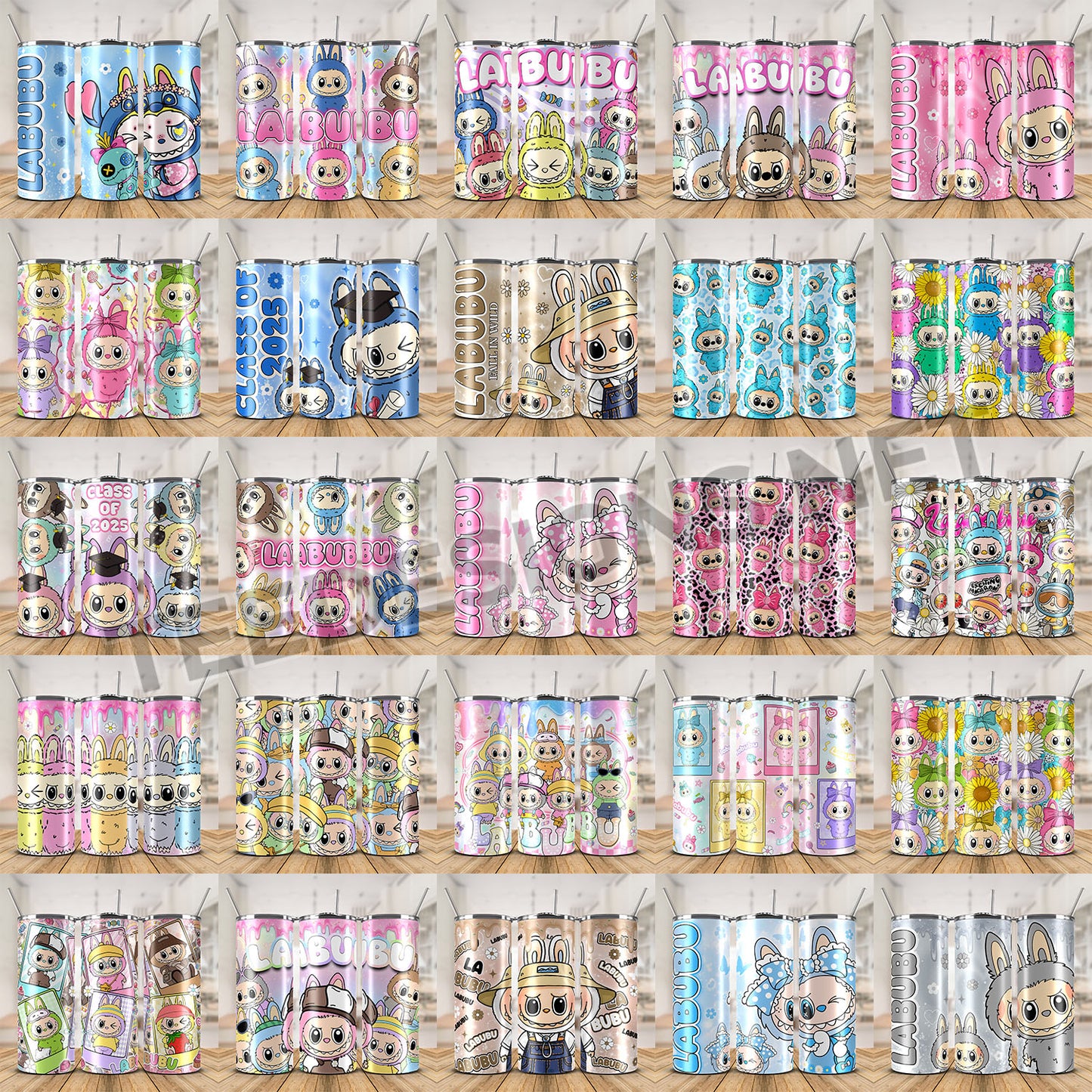 50 Labubu Tumbler Designs