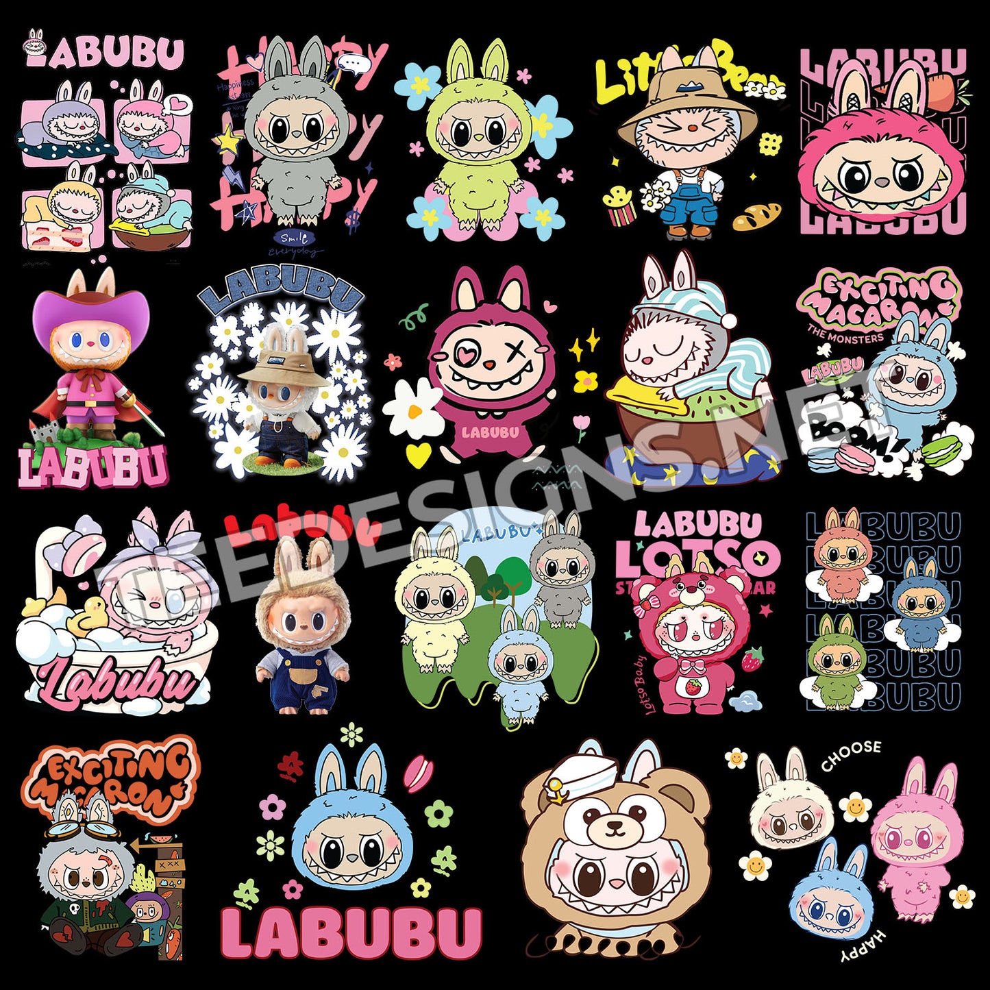 60 Labubu Designs PNG