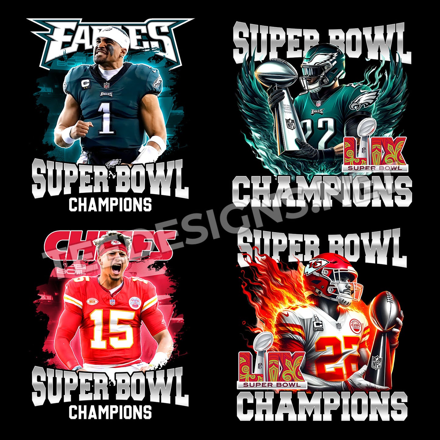 Super Bowl Champions Designs PNG