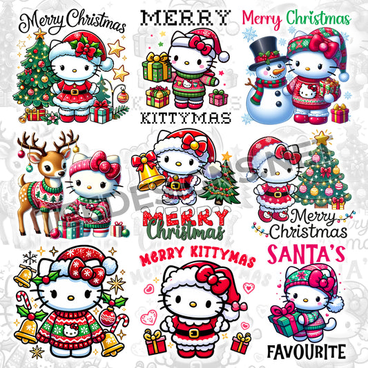 10 Hello Kitty Christmas Designs PNG