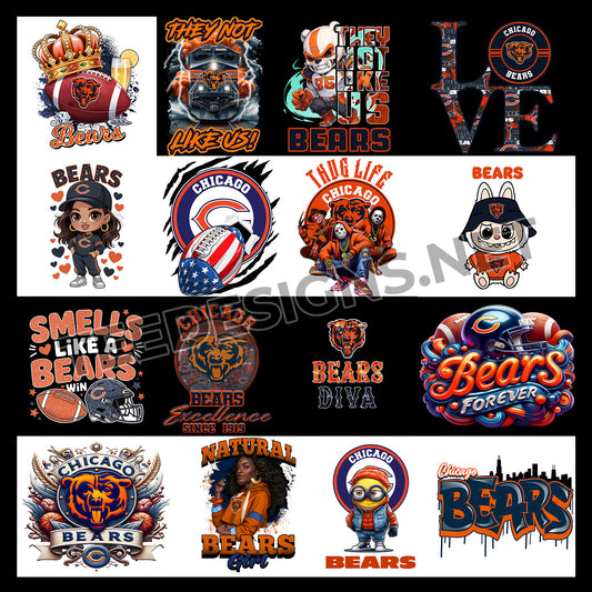 16 Chicago Bears Designs PNG