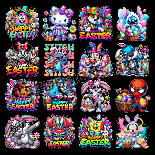 16 Colorful Easter Designs PNG