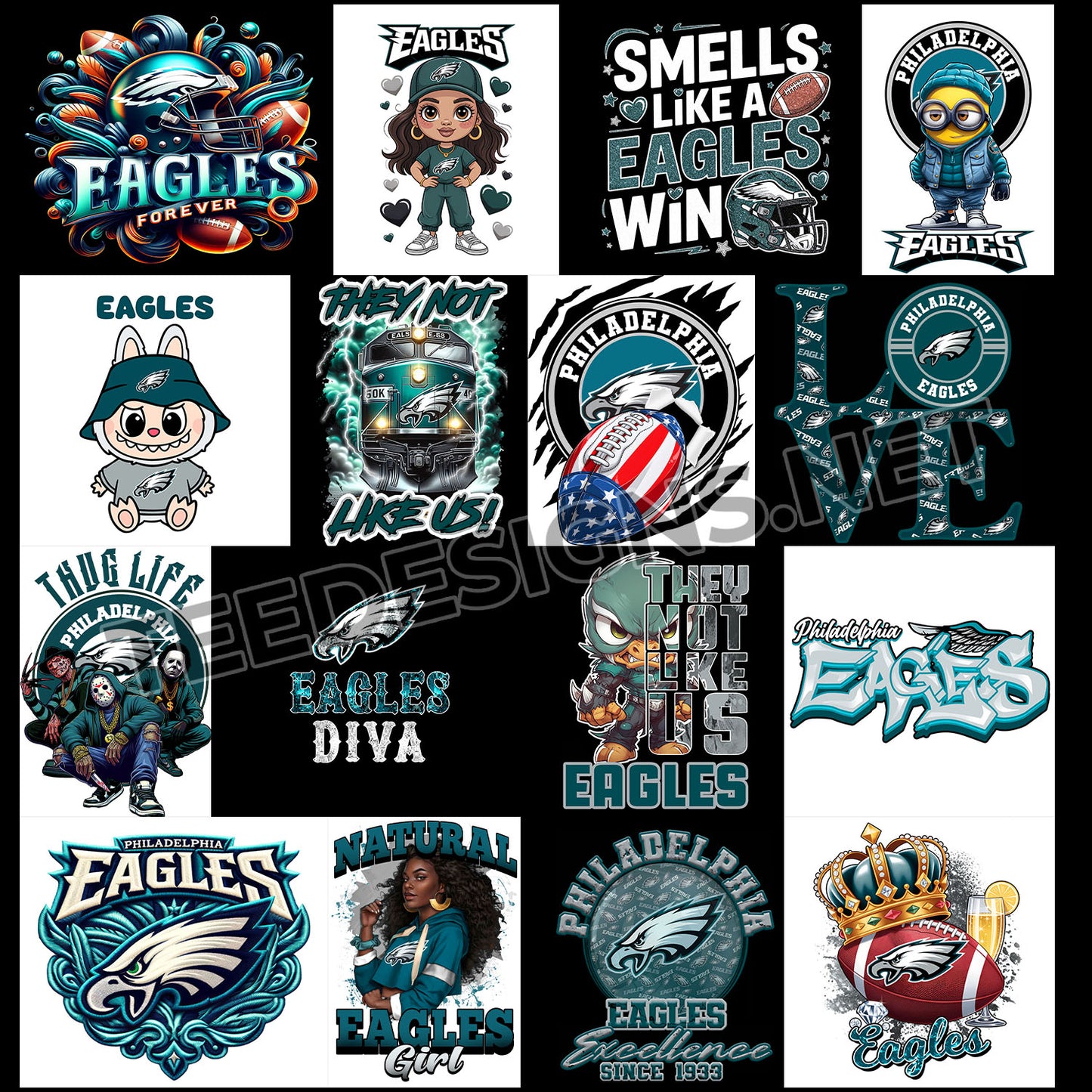 16 Philadelphia Eagles Designs PNG