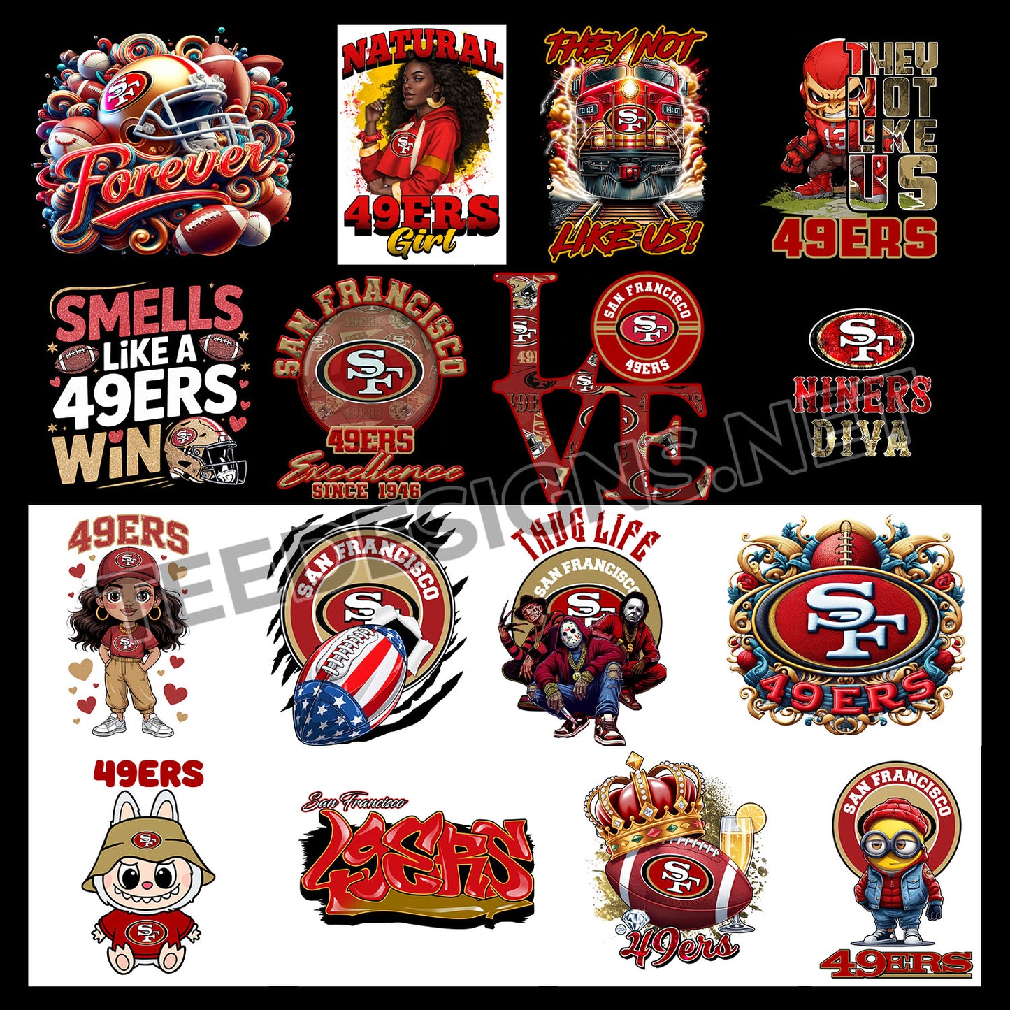 16 San Francisco 49ers Designs PNG