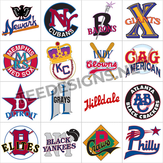 17 Negro Baseball Team Logos PNG