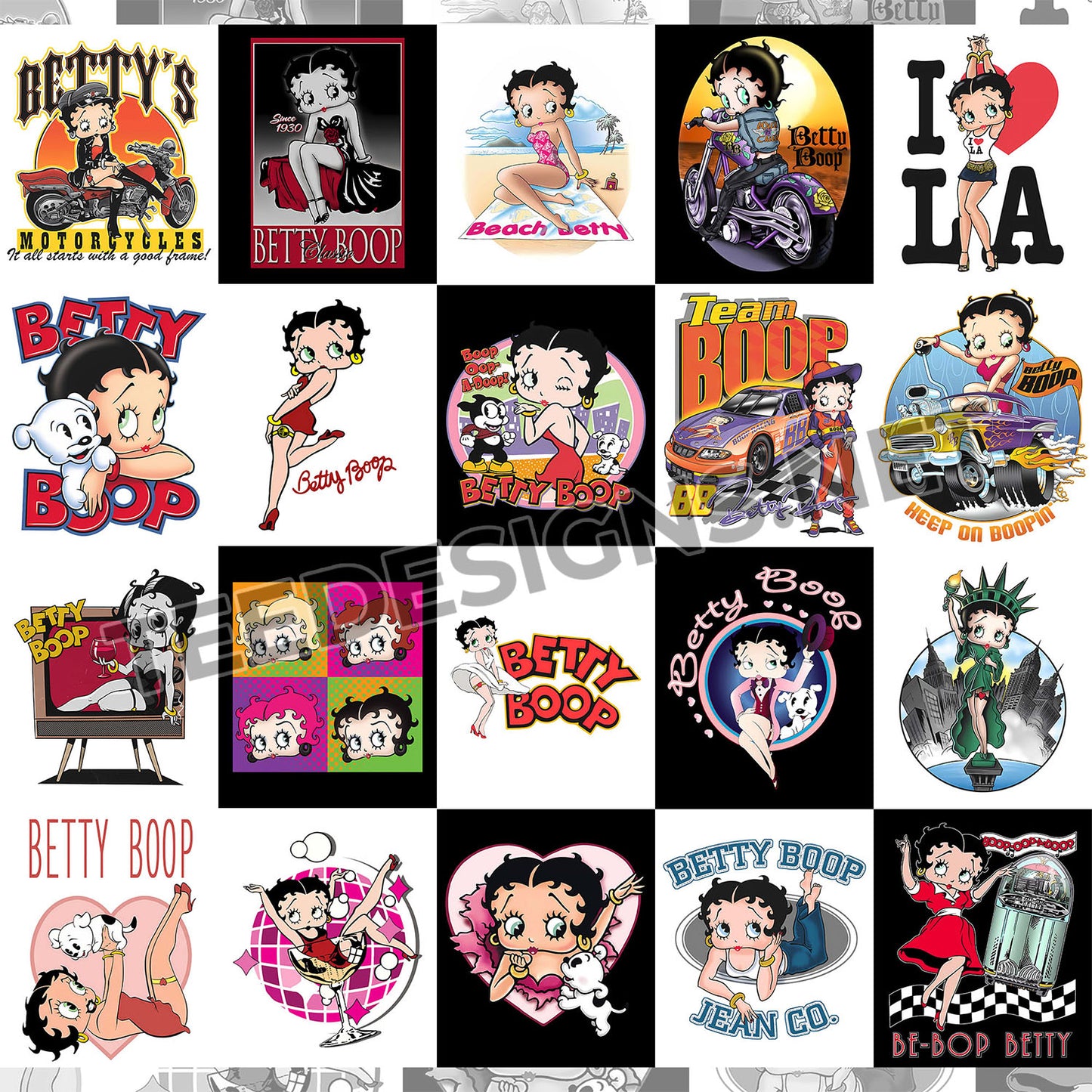 20 Betty Boop Designs PNG