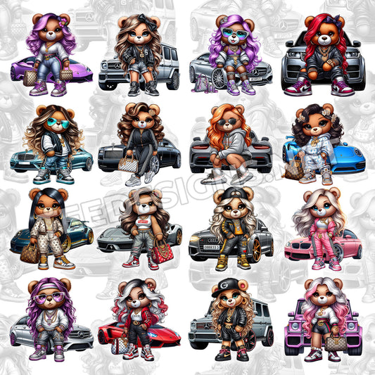 20 Luxury Female Teddy Designs PNG
