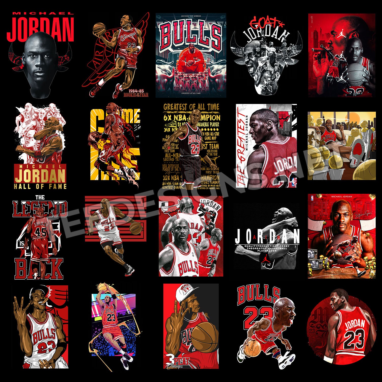20 Michael Jordan Designs PNG – Tee Designs