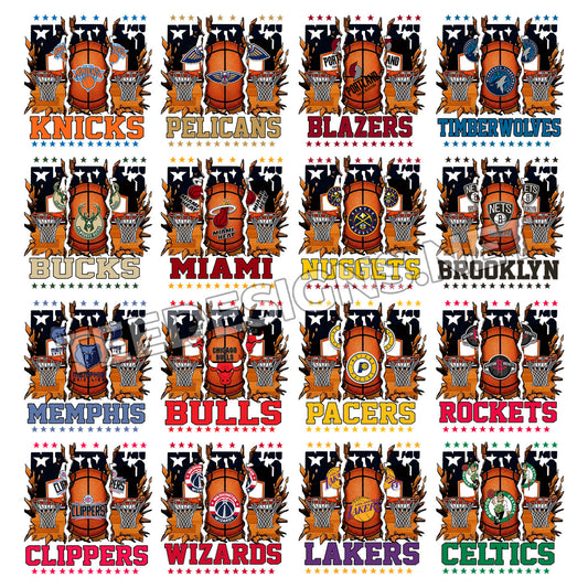 30 Broken Basketball NBA Designs PNG