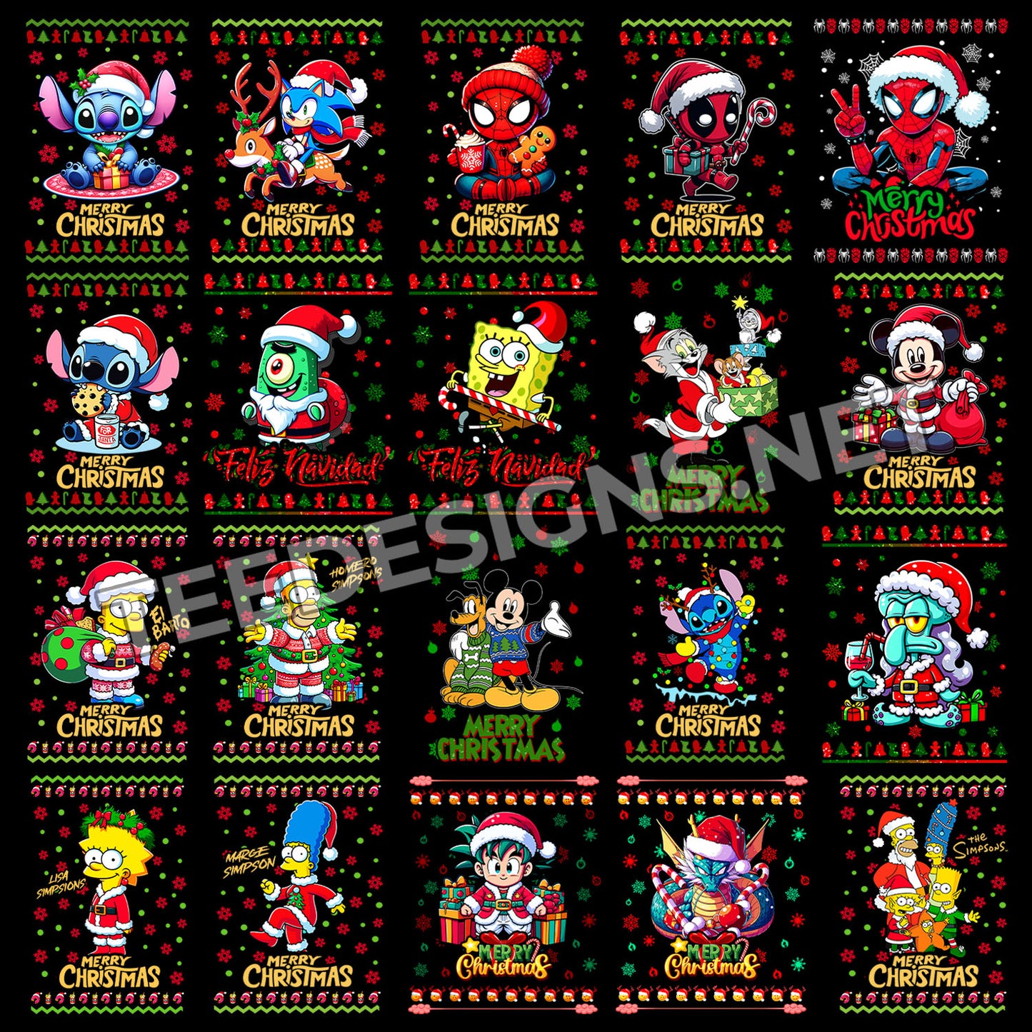 30 Ugly Christmas Sweater Designs PNG