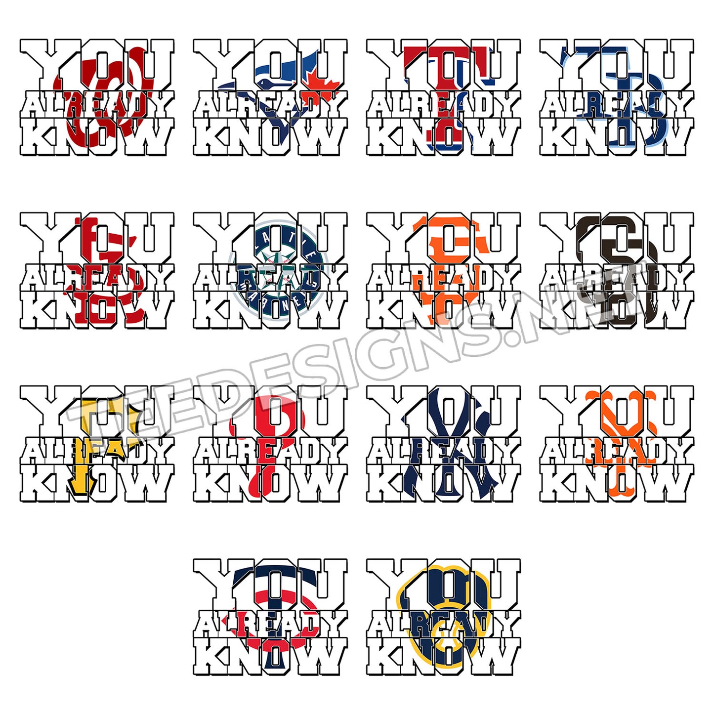 30 You Already Know MLB Designs PNG