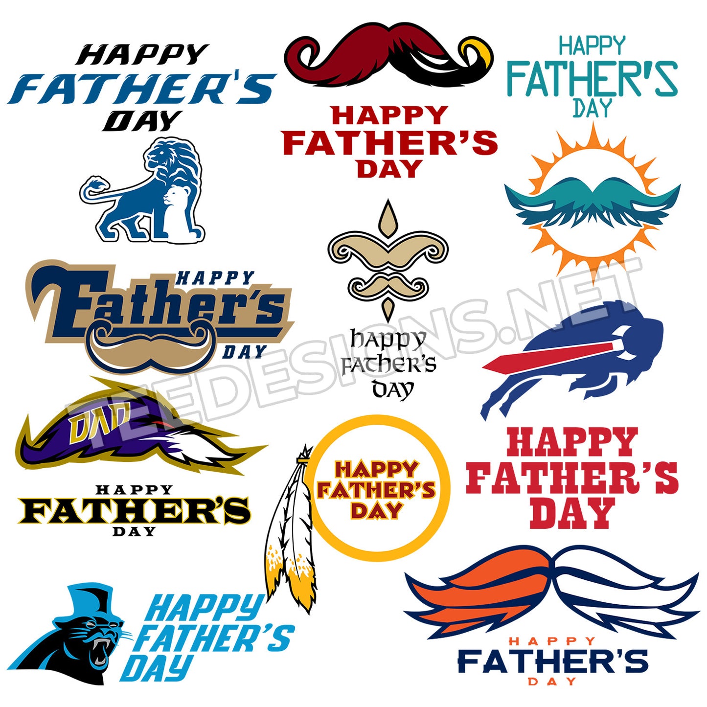 32 Father's Day NFL Designs PNG