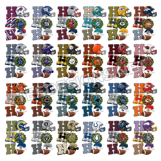 32 HO HO HO NFL Designs PNG