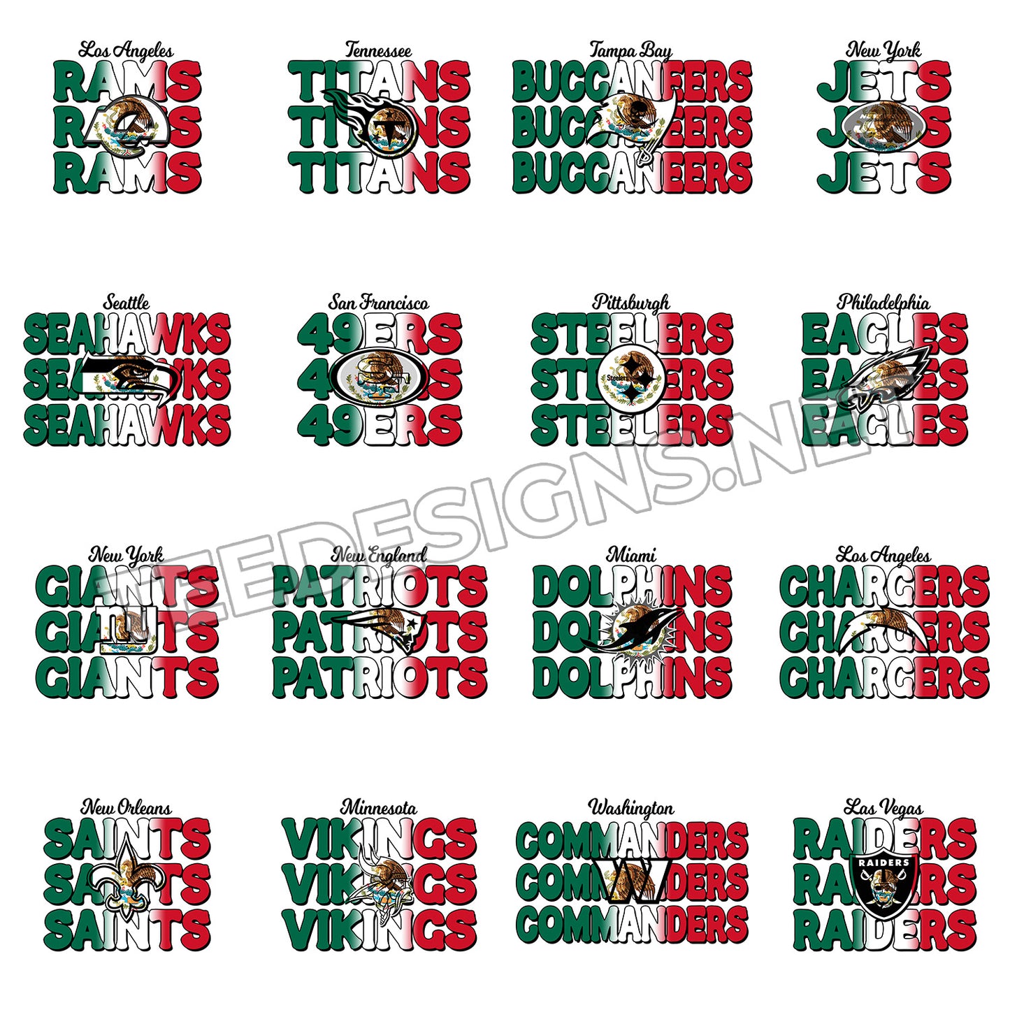 32 Mexican Heritage NFL Designs PNG