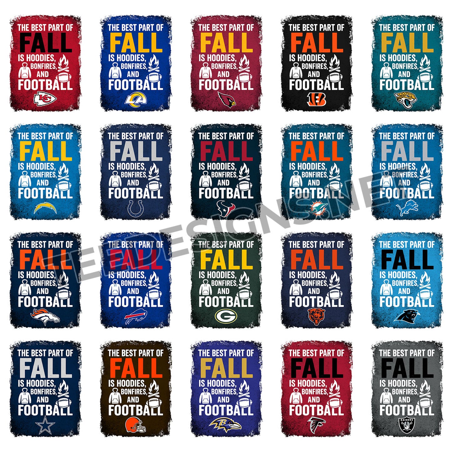32 NFL Fall Designs PNG