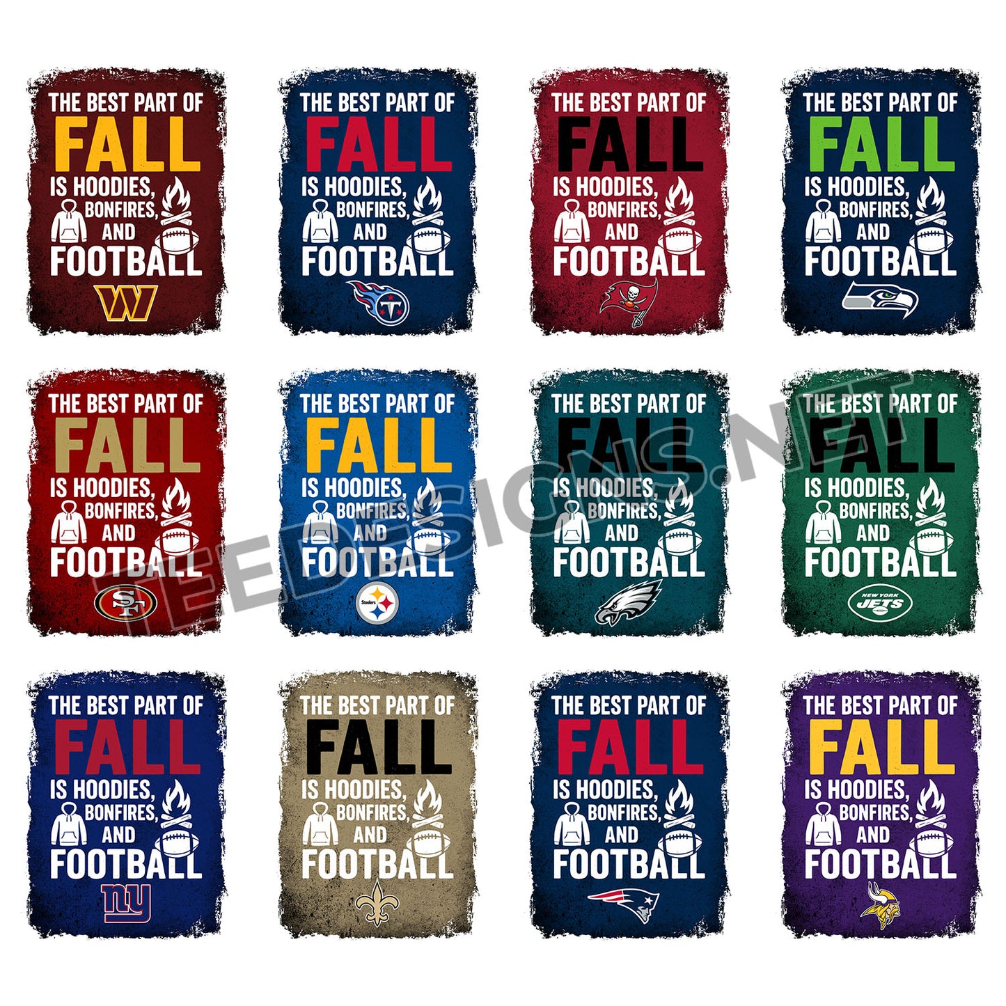 32 NFL Fall Designs PNG