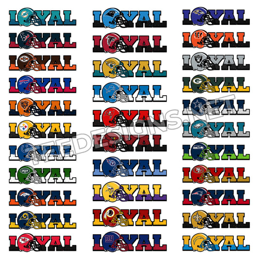 32 NFL Loyal Designs PNG