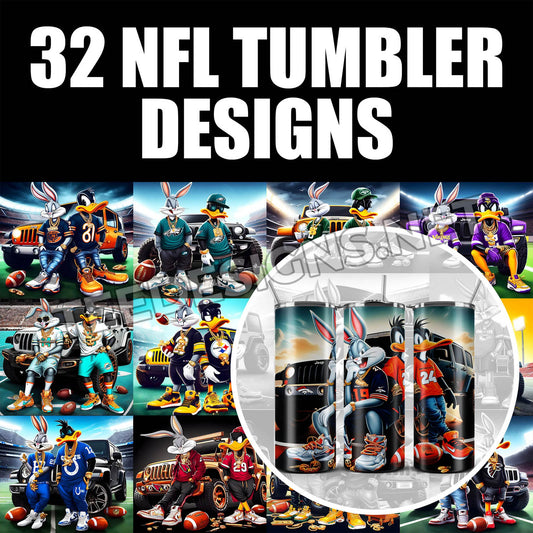 32 NFL Tumbler Designs