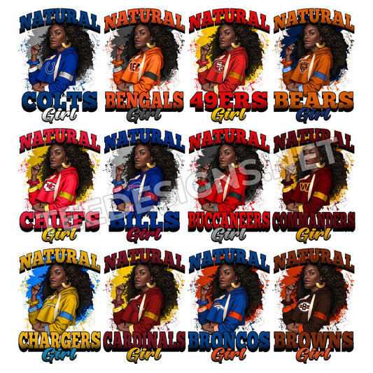 32 Natural NFL Girl Designs PNG