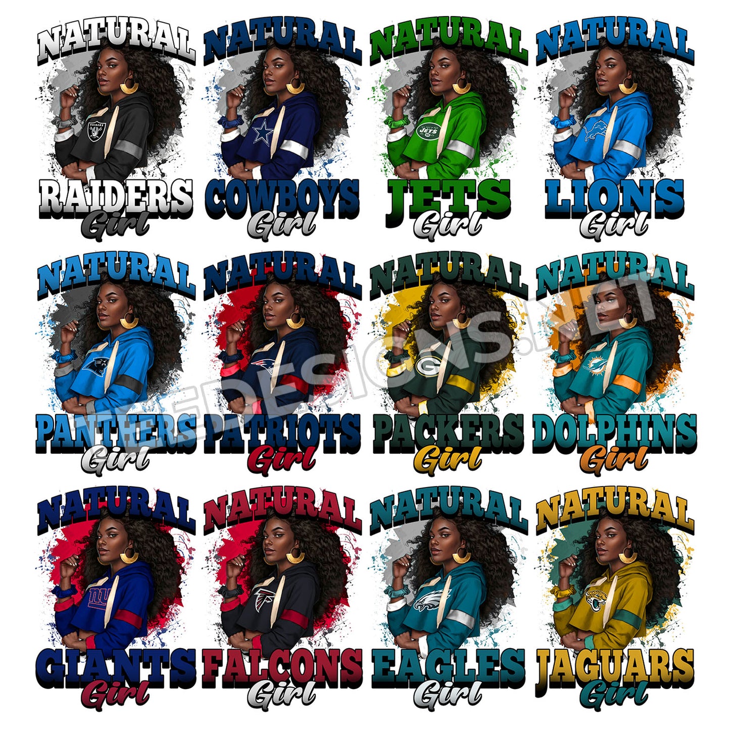32 Natural NFL Girl Designs PNG