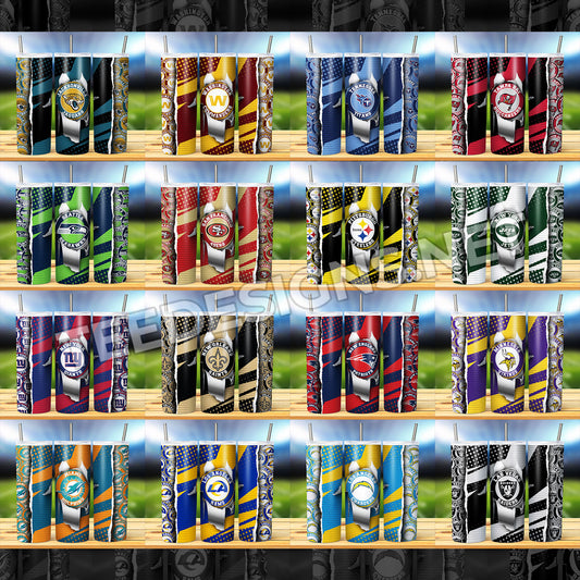 32 Ripped Hole NFL Tumbler Designs
