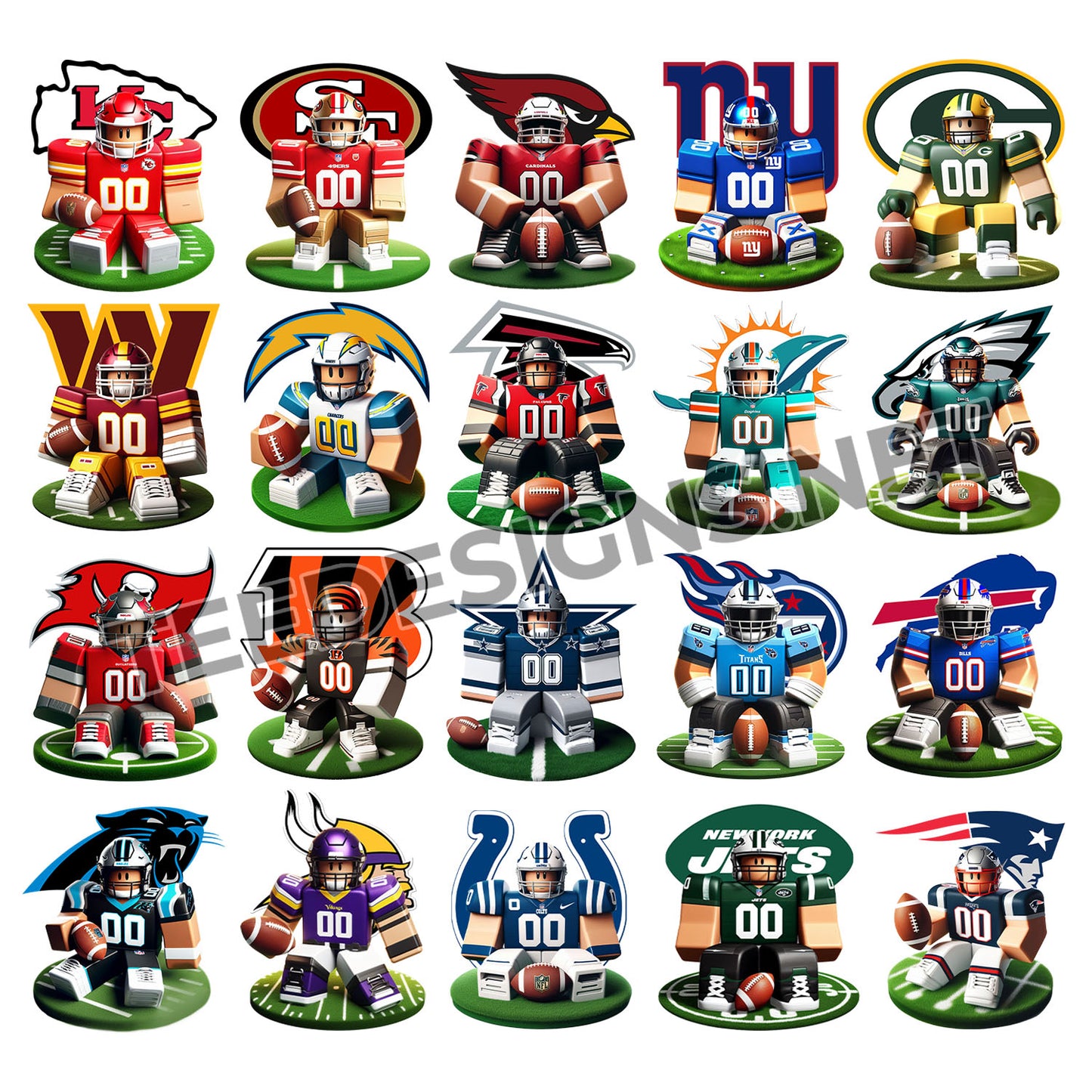 32 Roblox NFL Designs PNG