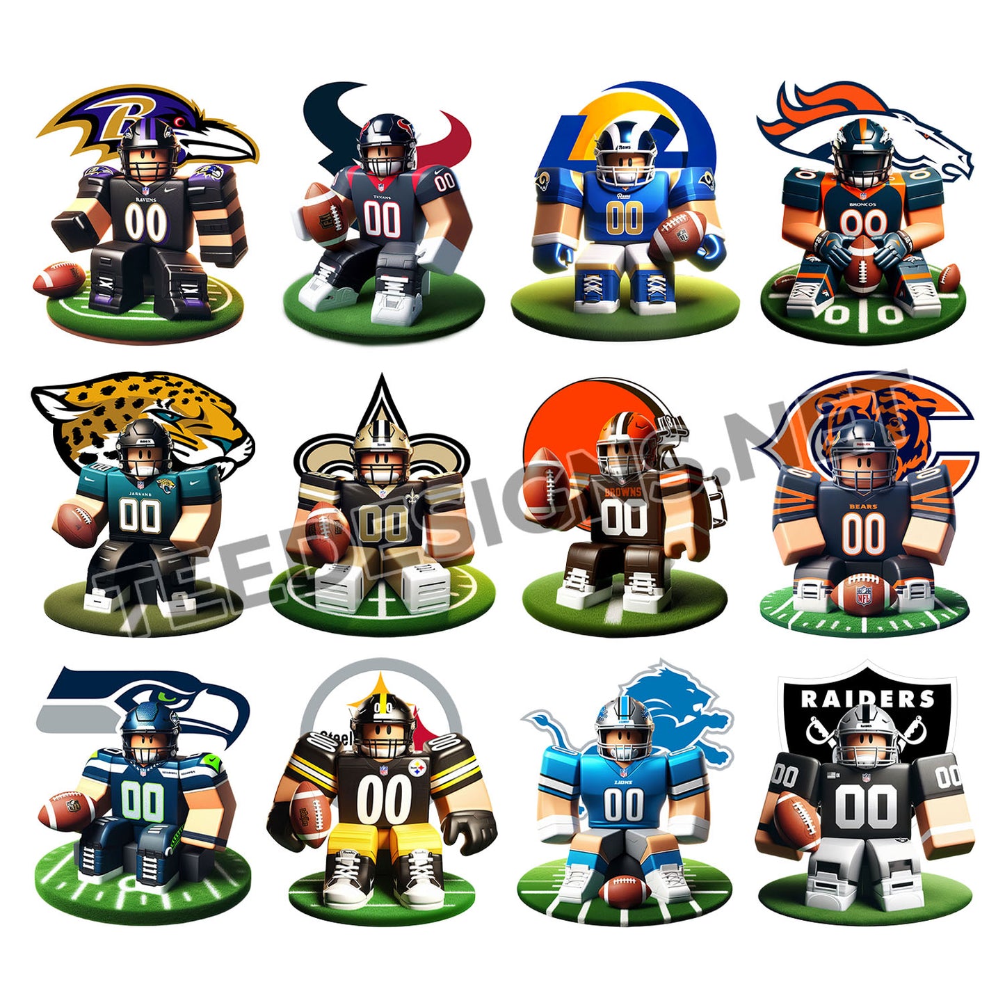 32 Roblox NFL Designs PNG