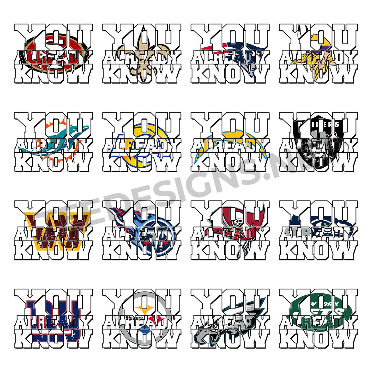 32 You Already Know NFL Designs PNG