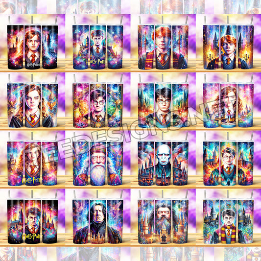 35 Harry Potter Watercolor Tumbler Designs