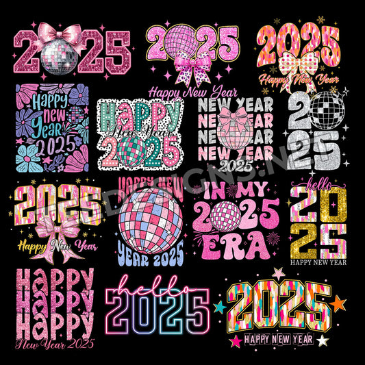 38 New Year 2025 Designs PNG