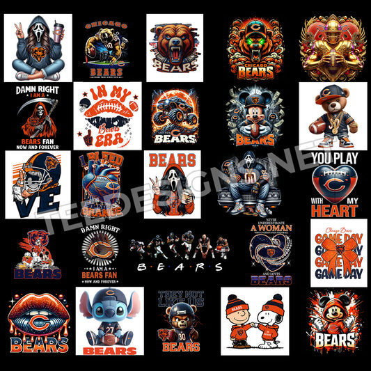 40 Chicago Bears Designs PNG