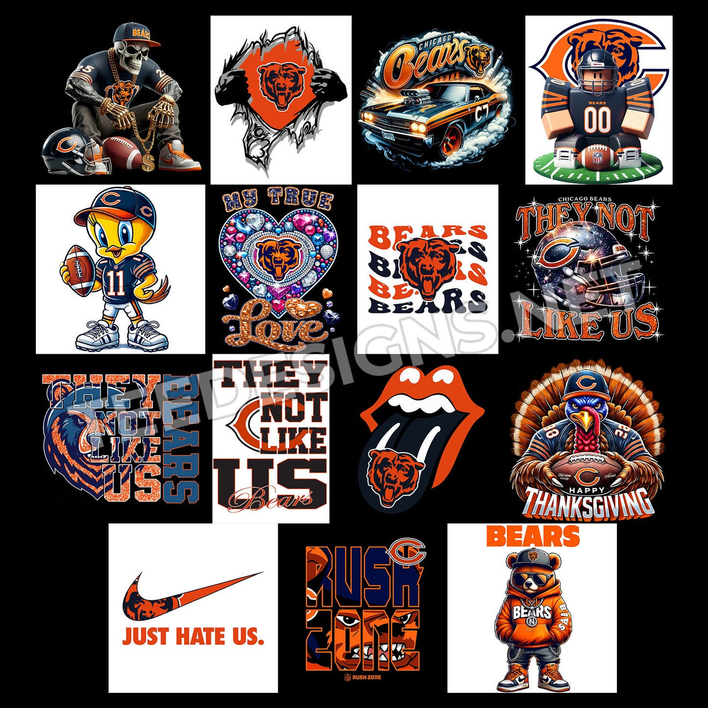 40 Chicago Bears Designs PNG